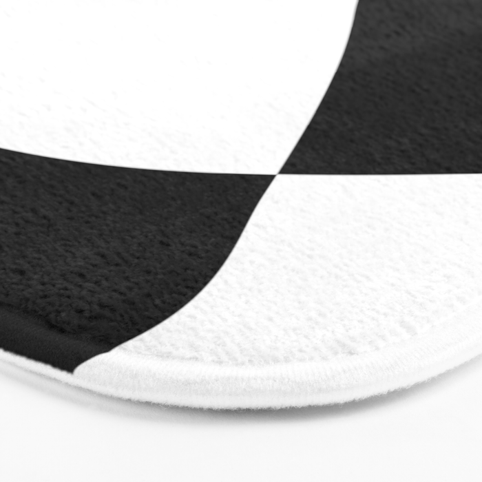 Minimalist Black and White 82 Bath Mat Gallery Image 3