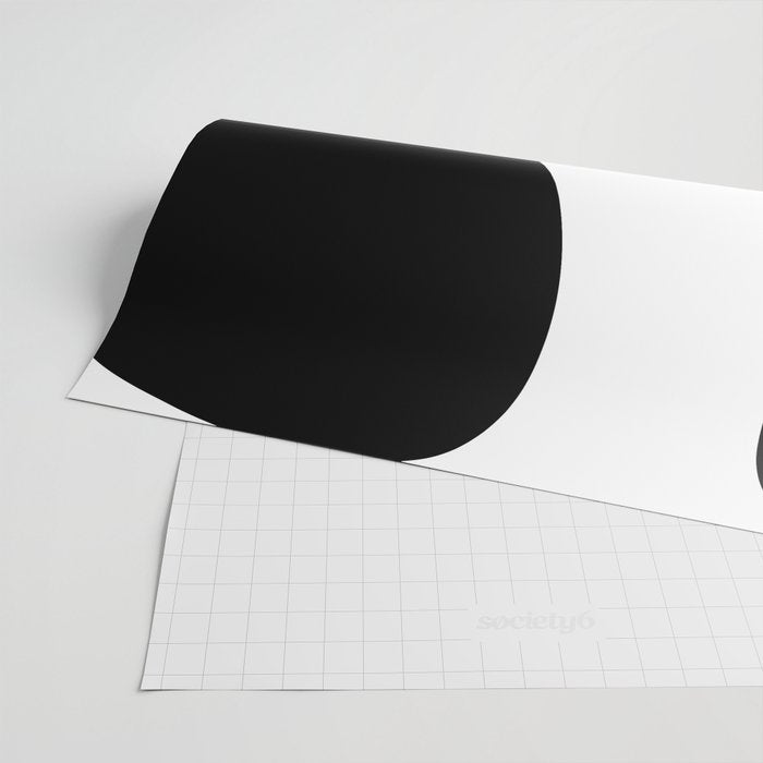 Minimalist Black and White 82 Wrapping Paper Gallery Image 2