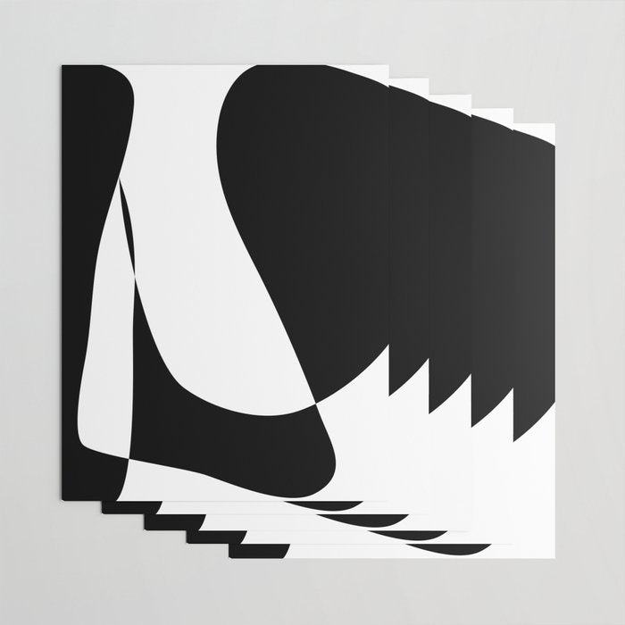 Minimalist Black and White 82 Wrapping Paper Gallery Image 3