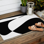 Minimalist Black and White 82 Outdoor Rug Gallery Image 2
