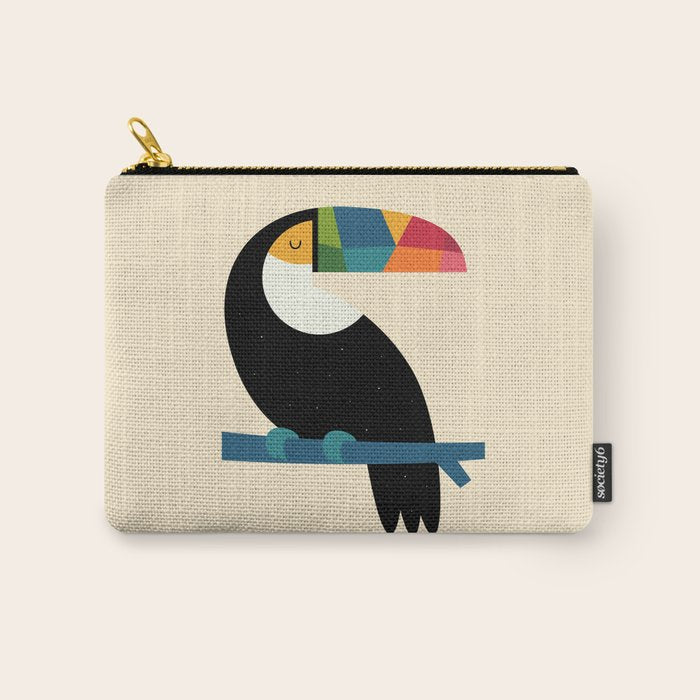 Rainbow Toucan Carry All Pouch Gallery Image 1