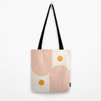 Abstraction_SUN_DOUBLE_LINE_POP_ART_Minimalism_001C Tote Bag Gallery Image 2