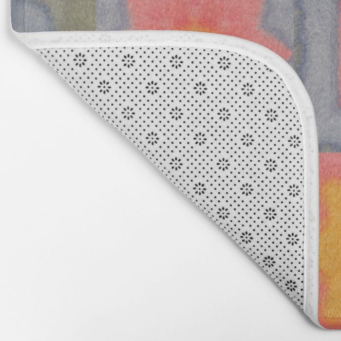 Watercolor Tiles Bath Mat Gallery Image 2