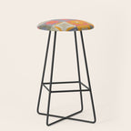 Watercolor Tiles Stool Gallery Image 1