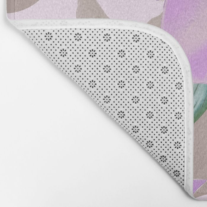 Lovely lilac exotic flowers L Bath Mat Gallery Image 2