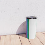 Retro Bright Rainbow - Straight Travel Mug Gallery Image 4