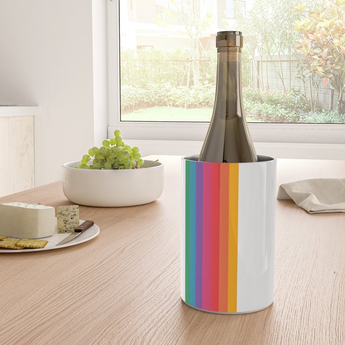 Retro Bright Rainbow - Straight Wine Chiller Gallery Image 4