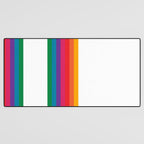 Retro Bright Rainbow - Straight Desk Mat Gallery Image 3