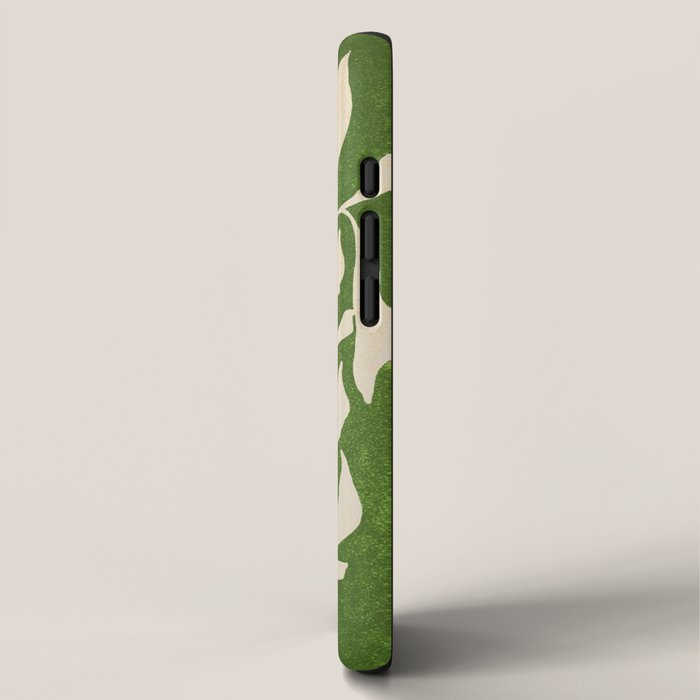 Olive Green Leaves: Mid Century Edition iPhone Case Gallery Image 2