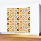 Retro Flower Vibe - Vintage Colors  Wall Mural Gallery Image 2