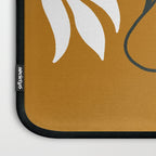 Mid-century lilies on ochre  Laptop Sleeve Gallery Image 3