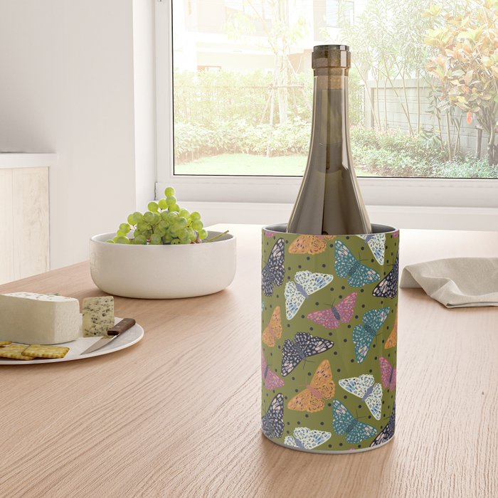 Vintage Butterflies - Mid-century modern  Wine Chiller Gallery Image 4