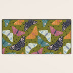 Vintage Butterflies - Mid-century modern  Desk Mat Gallery Image 3