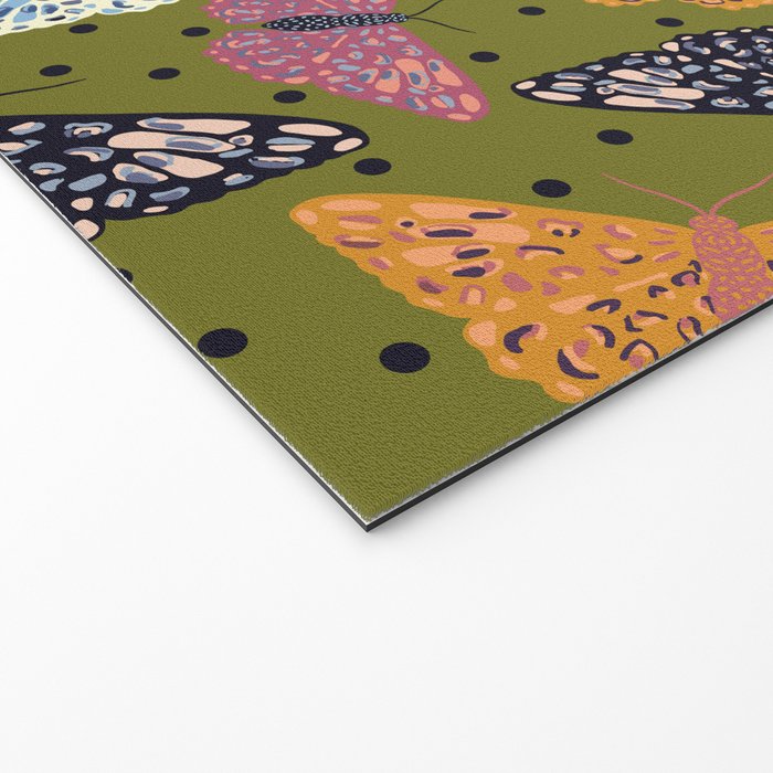 Vintage Butterflies - Mid-century modern  Welcome Mat Gallery Image 2