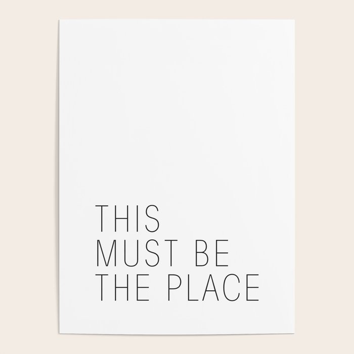This must be the place Poster Gallery Image 1