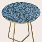 Romantic Botanica - Foliage in Dark Blue Side Table Gallery Image 2