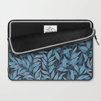 Romantic Botanica - Foliage in Dark Blue Laptop Sleeve Gallery Image 2
