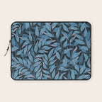 Romantic Botanica - Foliage in Dark Blue Laptop Sleeve Gallery Image 1