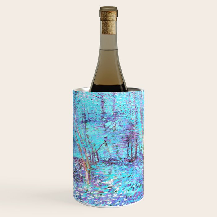 Van Gogh Trees & Underwood Aqua Lavender Wine Chiller Gallery Image 3