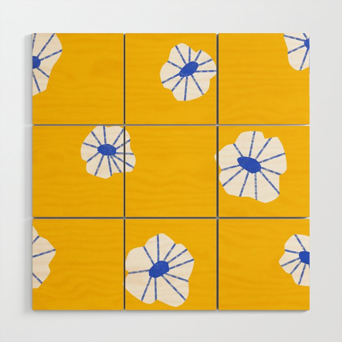 Scattered Flowers Wood Wall Art Gallery Image 1