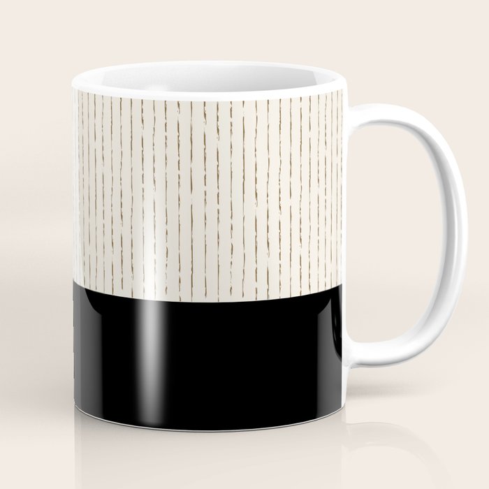 Cream Black Coffee Mug Gallery Image 1