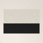 Cream Black Welcome Mat Gallery Image 1