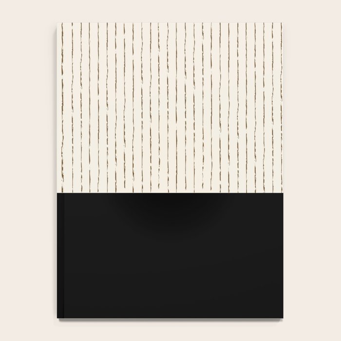 Cream Black Notebook Gallery Image 4