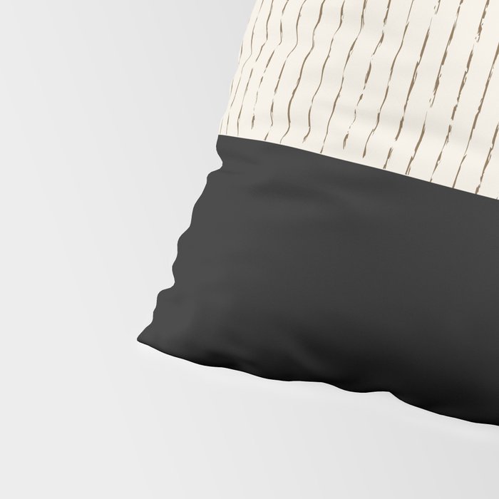 Cream Black Pillow Sham Gallery Image 4