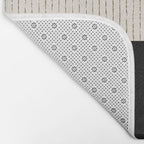 Cream Black Bath Mat Gallery Image 2