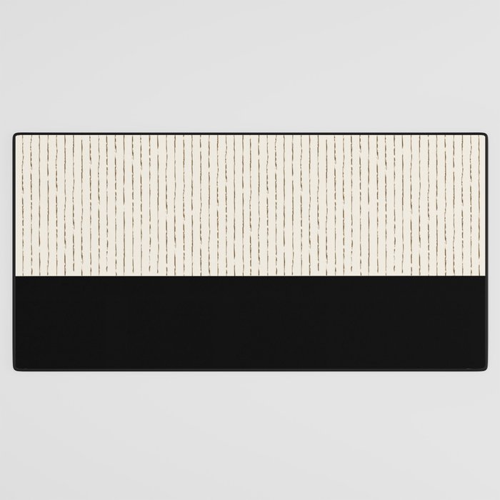 Cream Black Desk Mat Gallery Image 3