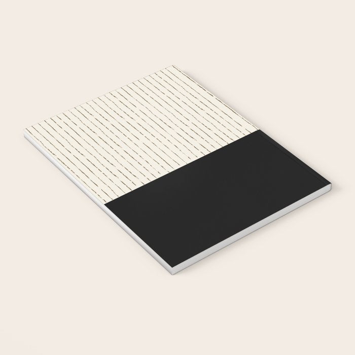 Cream Black Notebook Gallery Image 3