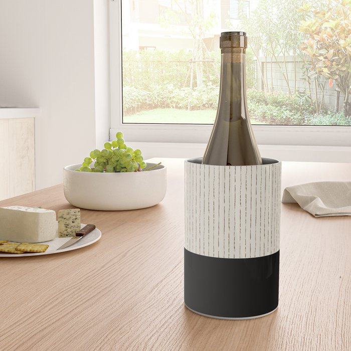 Cream Black Wine Chiller Gallery Image 4
