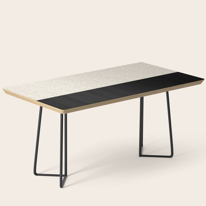 Cream Black Coffee Table Gallery Image 1