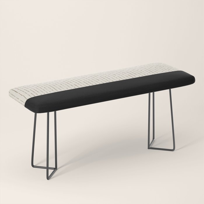 Cream Black Bench Gallery Image 1