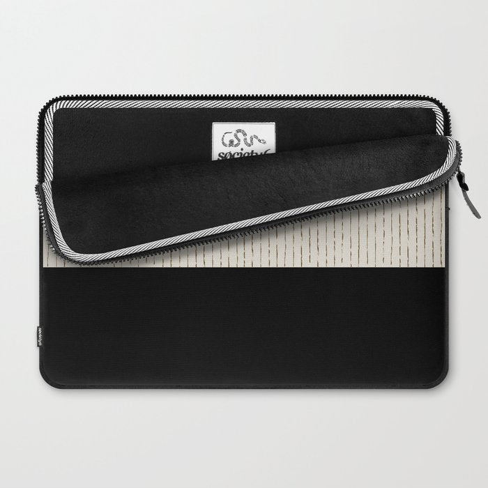 Cream Black Laptop Sleeve Gallery Image 2