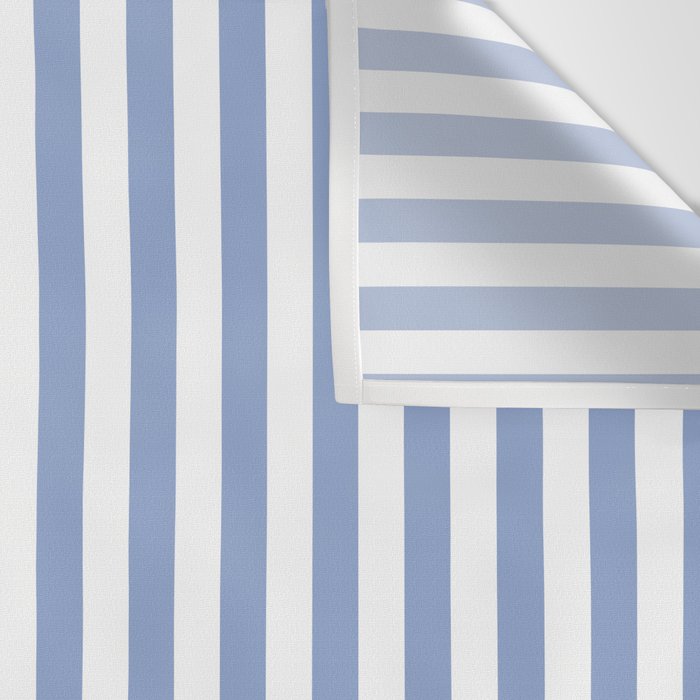 vertical stripes- light blue and white Wall Tapestry Gallery Image 3