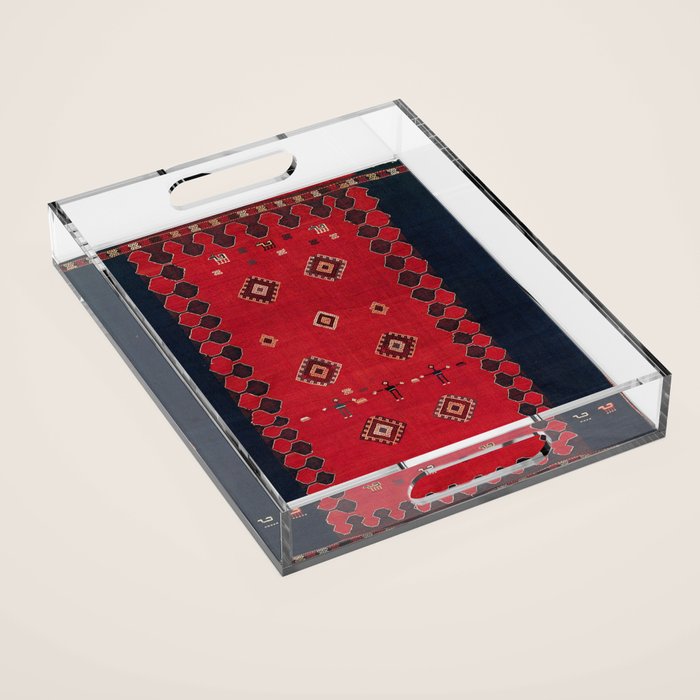 Azeri South Caucasus Azerbaijan Flatwoven Cover Acrylic Tray Gallery Image 1
