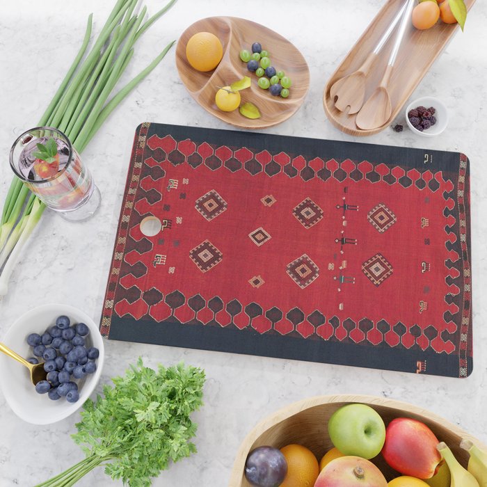 Azeri South Caucasus Azerbaijan Flatwoven Cover Cutting Board Gallery Image 2