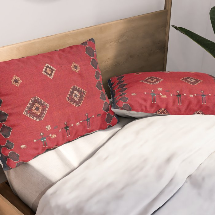 Azeri South Caucasus Azerbaijan Flatwoven Cover Pillow Sham Gallery Image 2