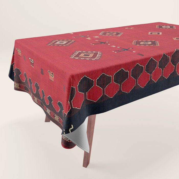 Azeri South Caucasus Azerbaijan Flatwoven Cover Tablecloth Gallery Image 1