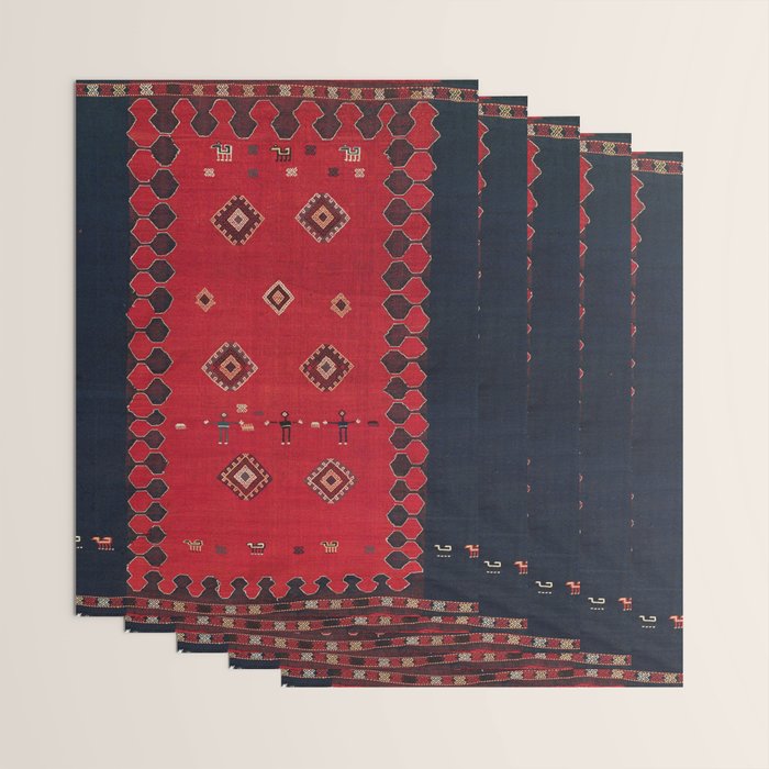 Azeri South Caucasus Azerbaijan Flatwoven Cover Wrapping Paper Gallery Image 3