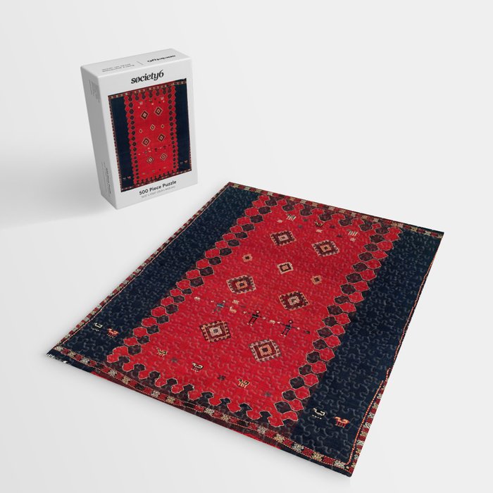 Azeri South Caucasus Azerbaijan Flatwoven Cover Jigsaw Puzzle Gallery Image 2