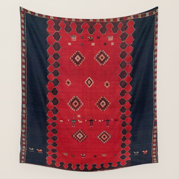 Azeri South Caucasus Azerbaijan Flatwoven Cover Wall Tapestry Gallery Image 4