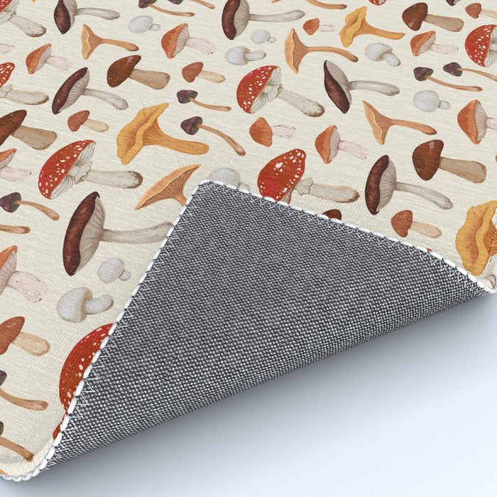 Mushroom Medley Pattern - Neutral Rug Gallery Image 4