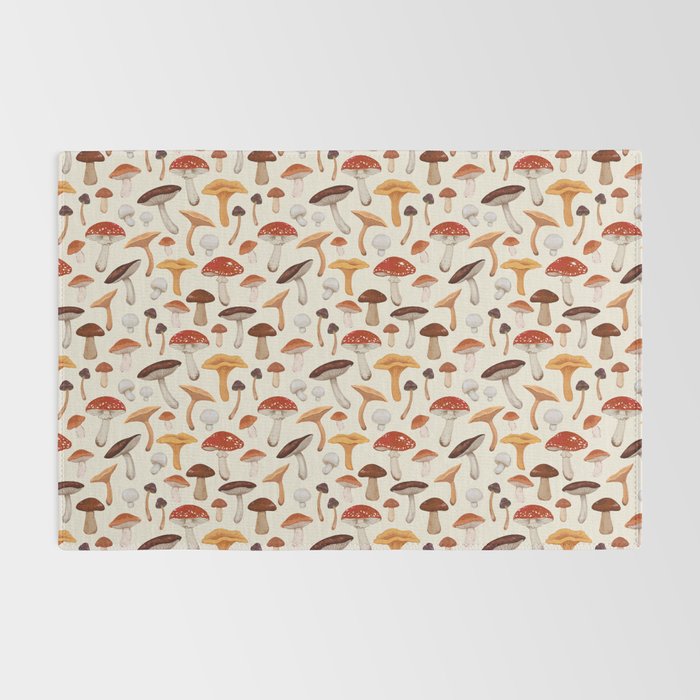 Mushroom Medley Pattern - Neutral Rug Gallery Image 2