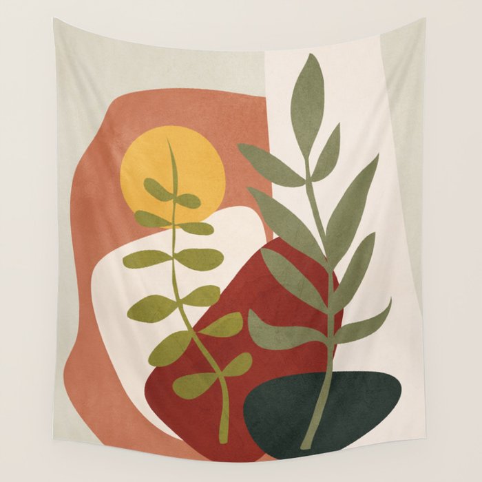 Two Abstract Branches Wall Tapestry Gallery Image 4