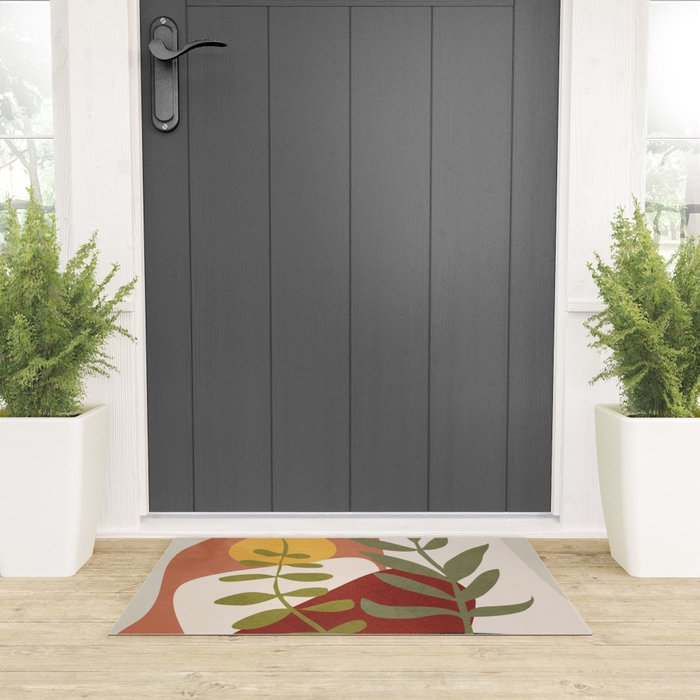 Two Abstract Branches Welcome Mat Gallery Image 3