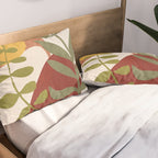 Two Abstract Branches Pillow Sham Gallery Image 2