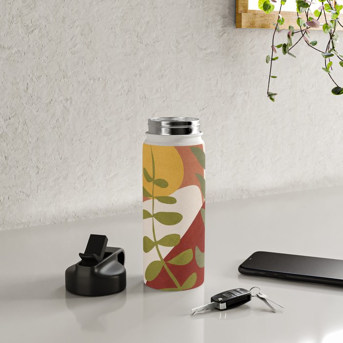 Two Abstract Branches Water Bottle Gallery Image 4