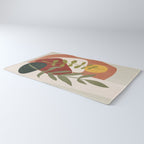 Two Abstract Branches Rug Gallery Image 3